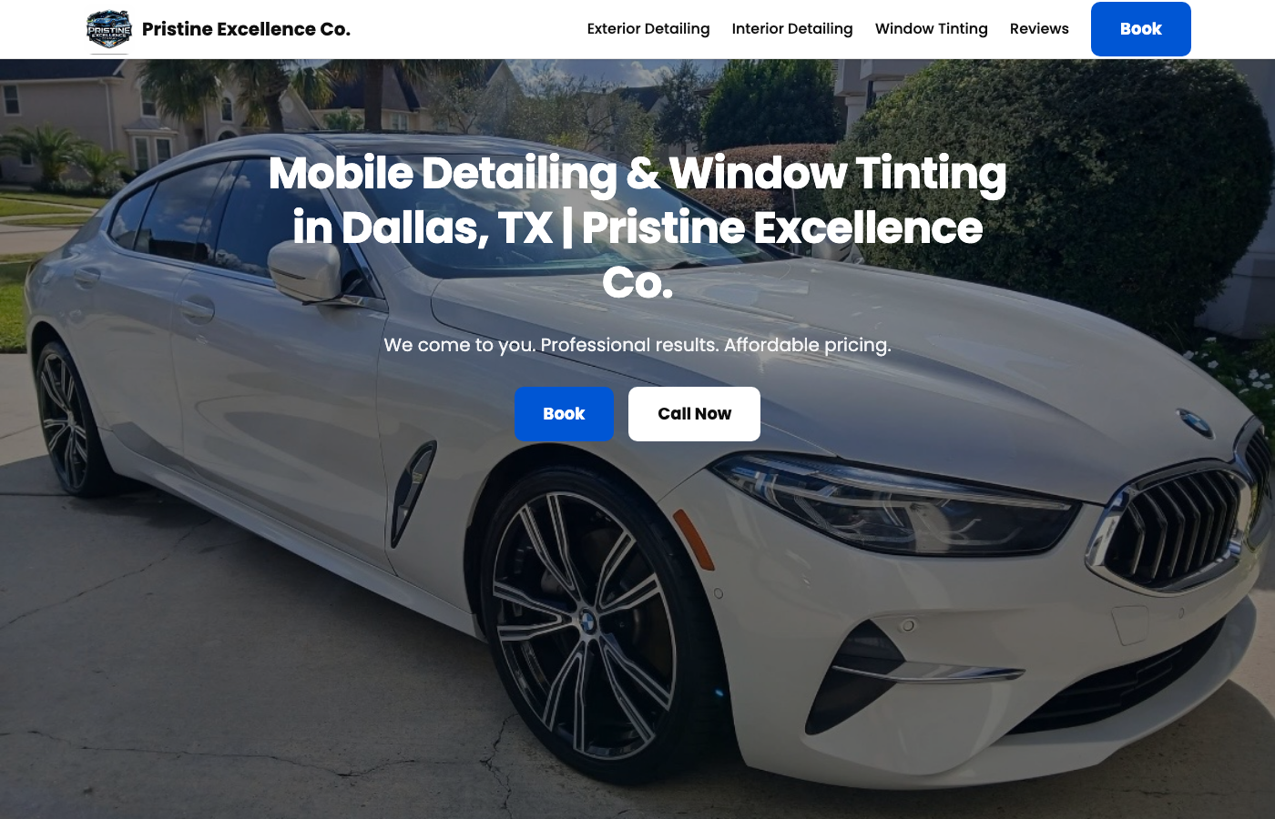 Old template website